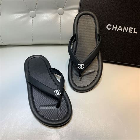 chanel flip flops with chain replica|chanel boutique online.